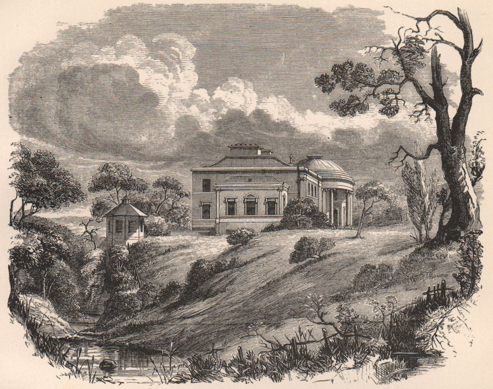 AYRSHIRE. Coilsfield, Tarbolton (Montgomery family) . Scotland 1885 old print